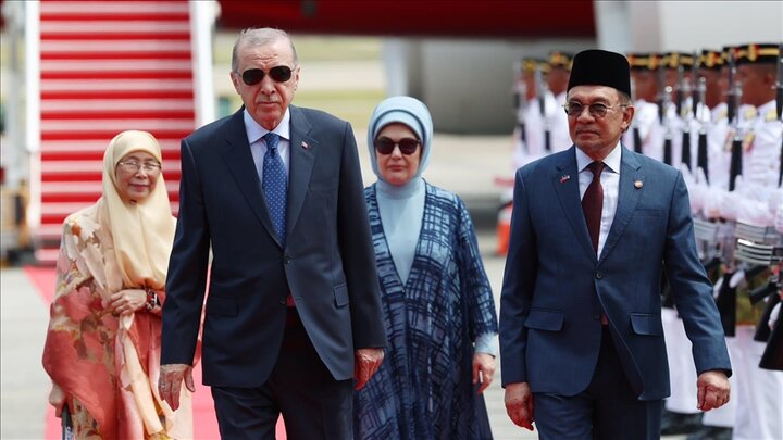 Erdogan entered Malaysia