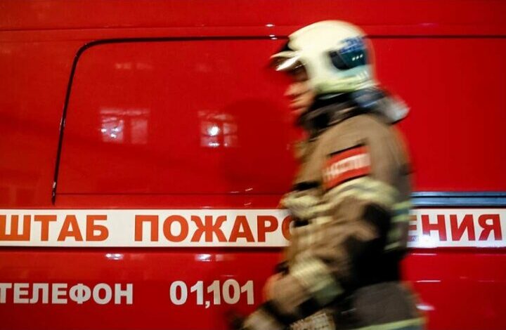 Extensive fire at the former Moscow Electricity Factory/ A number of people and 2 were injured+ Movie