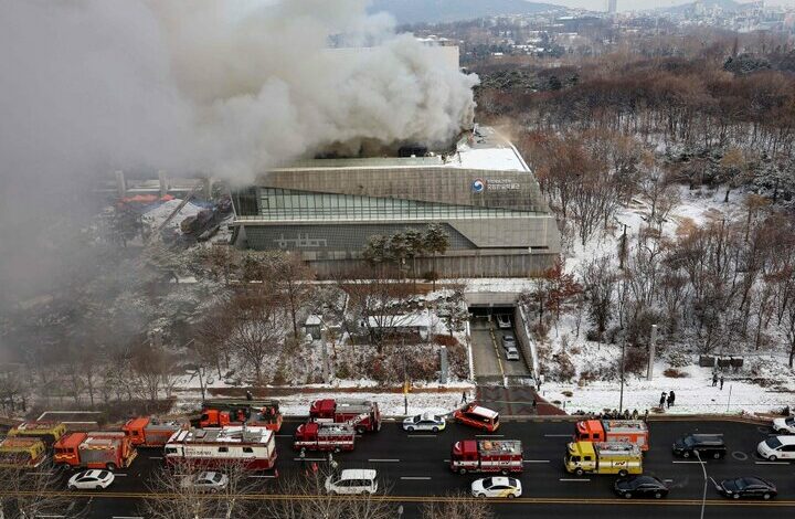 Extensive fire at the South Korean Historical Museum