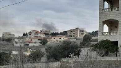 Fires in southern Lebanon by Zionist regime troops