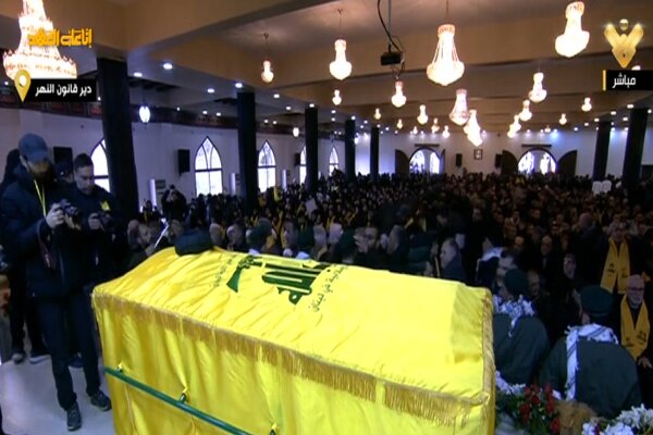 Hashem Safiuddin’s funeral in Husseiniyah Dirarnon in southern Lebanon