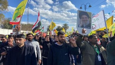 Holding the symbolic funeral of the martyrs of Nasrallah and Safi al -Din in Iraq