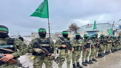 Hundreds of Qassam forces in southern Gaza+ Movie