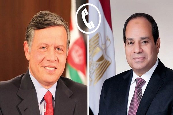 Important telephone consultation of Egyptian and Jordanian leaders