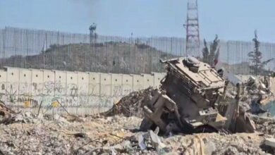 Israeli bulldozer overturning in Kafrakla in southern Lebanon+ movie