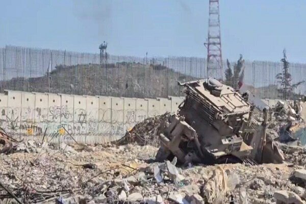 Israeli bulldozer overturning in Kafrakla in southern Lebanon+ movie