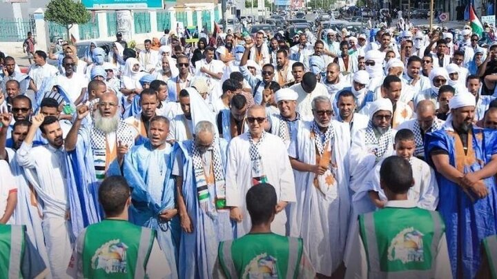 Mauritanian protest against Trump’s plan to occupy Gaza