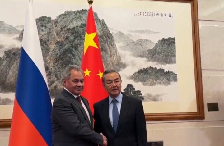 Meet the Secretary of the Russian Security Council with the China Foreign Minister+ Film