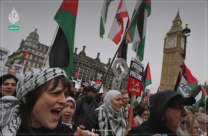 People’s opposition to Trump’s plan to dismiss Gaza residents in England+Movies and Photos