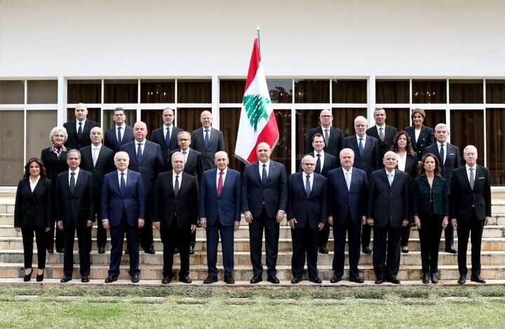 The first meeting of the new Lebanese government was held