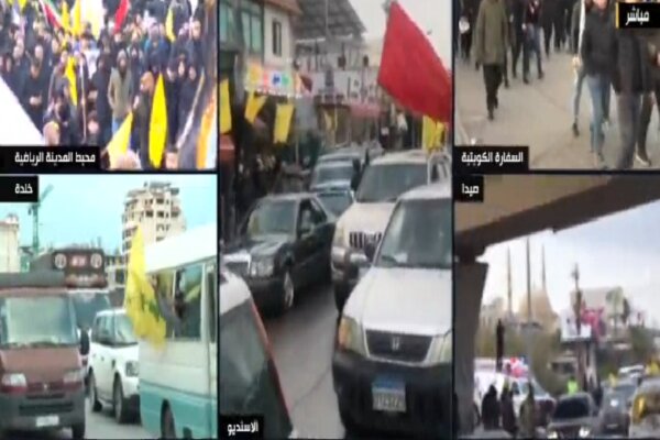 The flood of the crowd was sent to the venue of martyr Nasrallah