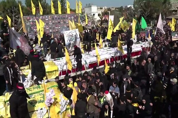 The magnificent funeral of the martyrs of Hezbollah in southern Lebanon+ Movie