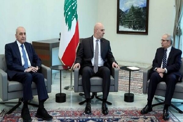 The President, Prime Minister and Speaker of the Lebanese Parliament