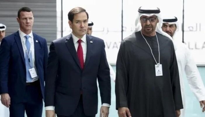 US Secretary of State meeting with the UAE chief