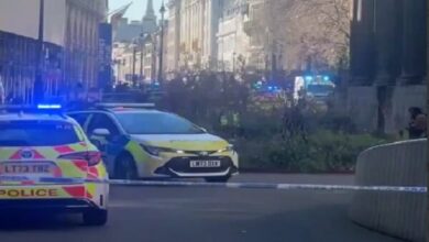 Car collision with pedestrians in London with several wounds+ movies