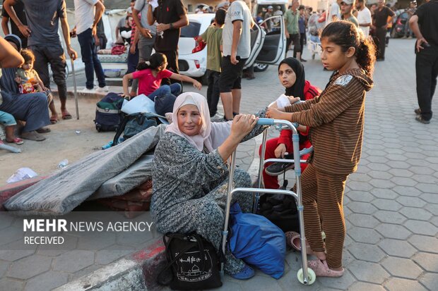 Re -displacement of war -torn people in northern Gaza