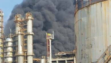 Refinery in Baku bait fire+ Movie