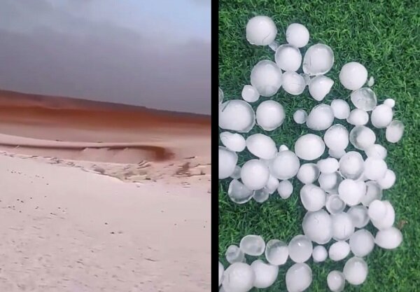 Surprised the Saudis’ heavy snow and hail+ Movie