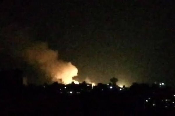 Zionist air strike on airports on the outskirts of Homs, Syria