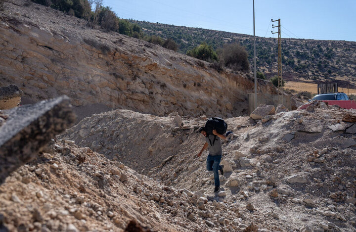 Zionist regime targeted the border area between Lebanon and Syria