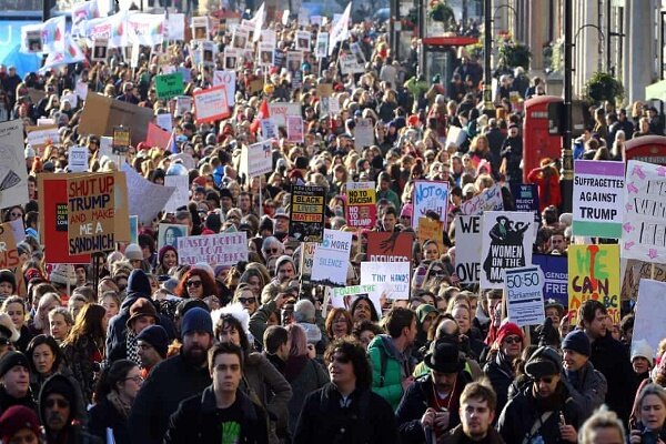A wave of American anti -telephotal protests swept