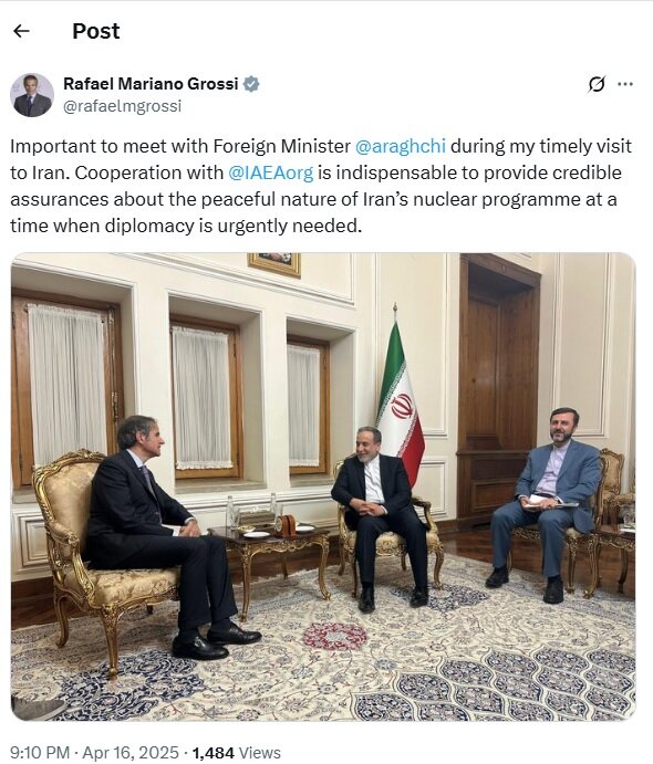 گروسی: اکنون دیپلماسی به شدت مورد نیاز است