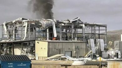 Huge explosion on the US missile test site