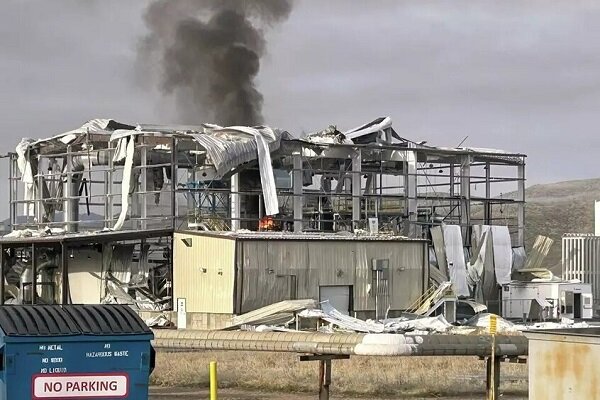 Huge explosion on the US missile test site