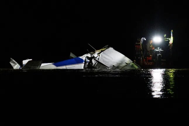 The plane crash on a river in Nabrska, USA, left four dead