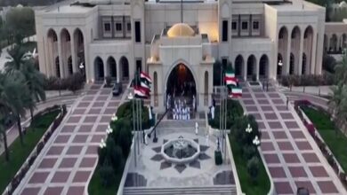 Warm welcome along with Kuwaiti Arabic dance to Egyptian President+ Movie