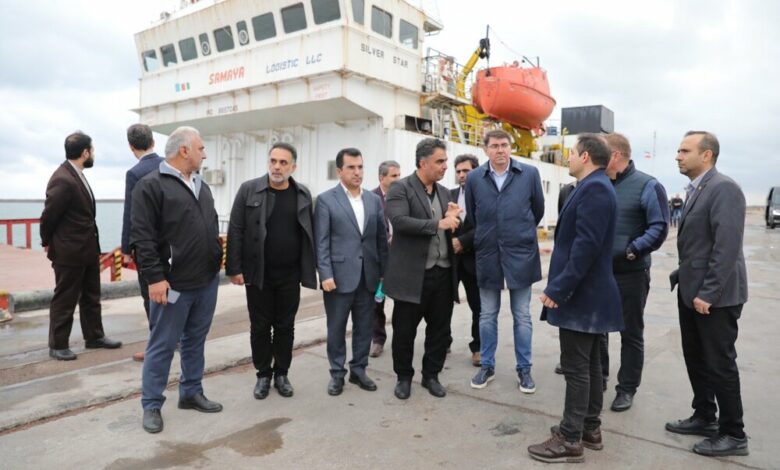 Russian Economic Delegation Visits Anzali Free Zone and Caspian Port /Anzali Free Zone , Caspian Port , Russia , Iran , Trade