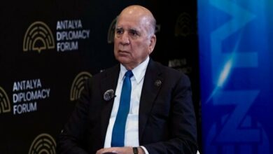 Iraqi and Turkish Foreign Ministers Discuss Bilateral Ties, Regional Stability /Iraq , Turkey , Hakan Fidan , Fuad Hussein , Regional Stability