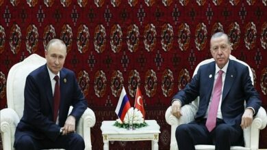 Putin and Erdoğan Discuss Ukraine, Asset Seizure in Turkmenistan Summit /Putin , Erdoğan , Russia , Turkey , Ukraine