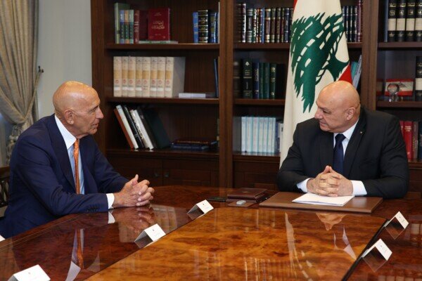 Lebanese President Rejects U.S. Envoy's Proposal on Land Annexation /Lebanon , Syria , Joseph Aoun , Tom Barak , Territorial Integrity