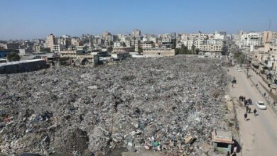 Gaza Faces Environmental Disaster as Waste Accumulation Reaches Crisis Levels /Gaza , Environmental disaster , Waste accumulation , Humanitarian crisis , Palestinian media