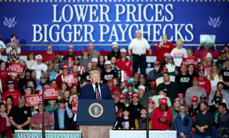 Trump Claims US Economic Improvement Amidst Public Criticism of Living Conditions /Donald Trump , US economy , North Carolina , living costs , midterm elections