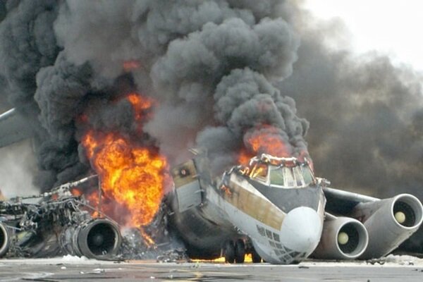 Plane Crashes and Catches Fire in North Carolina /plane crash , North Carolina , aviation accident , fire , regional airport