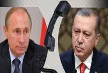 Erdogan, Putin Discuss Bilateral Ties, Regional Issues in Phone Call /Erdogan , Putin , Turkey , Russia , Ukraine
